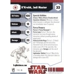 Produit N�16395 : 07 - K'Kruhk, Jedi Master [Star Wars Miniatures - Dark Times]