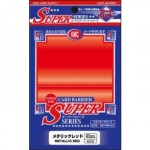 KMC - 80 Prot�ges Cartes - 92x66mm - Card Barrier - Super Series - Mettallic Red