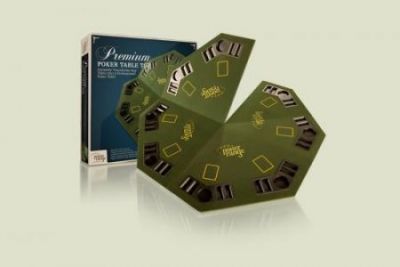 Poker - Plateau de jeu pliable pour 8 Premium