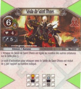 012 - Rare -  Poursuivant de Saint Dhees [Biolith Rebellion - Cartes The Eye of judgment]