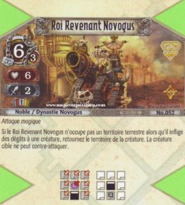 052 - Rarissime -  Roi Revenant Novogus [Biolith Rebellion - Cartes The Eye of judgment]