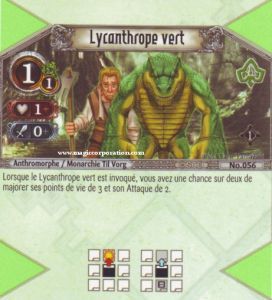 056 - Commune -  Lycanthrope vert [Biolith Rebellion - Cartes The Eye of judgment]