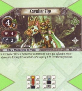 064 - Peu Commune -  Cavalier Elfe [Biolith Rebellion - Cartes The Eye of judgment]