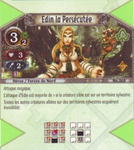 068 - Rarissime -  Edin la Pers�cut�e [Biolith Rebellion - Cartes The Eye of judgment]