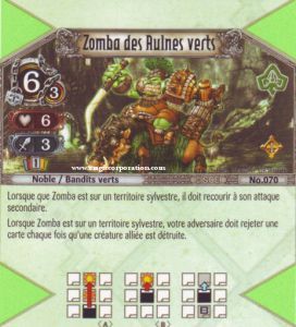 070 - Rarissime -  Zomba des Aulnes verts [Biolith Rebellion - Cartes The Eye of judgment]