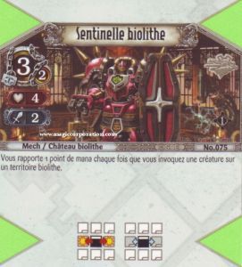 075 - Commune -  Sentinelle Biolithe [Biolith Rebellion - Cartes The Eye of judgment]