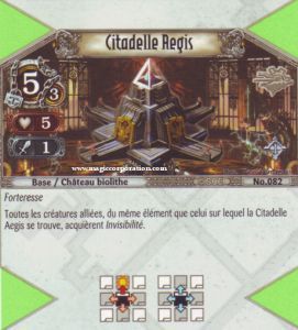 082 - Rare -  Citadelle Aegis [Biolith Rebellion - Cartes The Eye of judgment]