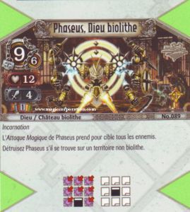 089 - Rarissime -  Phaseus, Dieu biolithe [Biolith Rebellion - Cartes The Eye of judgment]