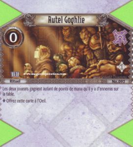 092 - Peu Commune -  Autel Goghlie [Biolith Rebellion - Cartes The Eye of judgment]