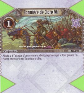 096 - Commune -  Banni�re de Clare Will [Biolith Rebellion - Cartes The Eye of judgment]