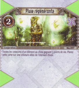 097 - Commune -  Pluie r�g�n�rante [Biolith Rebellion - Cartes The Eye of judgment]