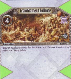 099 - Rare -  Tremblement Tolicore [Biolith Rebellion - Cartes The Eye of judgment]