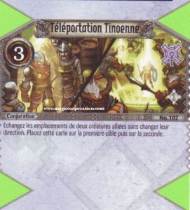 102 - Peu Commune -  T�l�portation Tinoenne [Biolith Rebellion - Cartes The Eye of judgment]