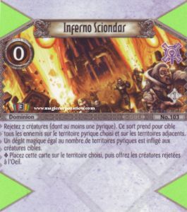 103 - Peu Commune -  Inferno Sciondar [Biolith Rebellion - Cartes The Eye of judgment]