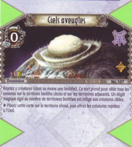 107 - Rarissime -  Ciels aveugles [Biolith Rebellion - Cartes The Eye of judgment]