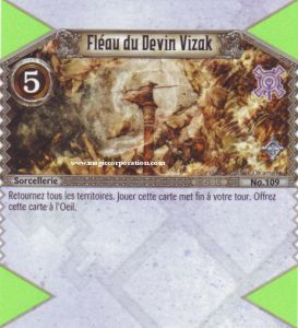 109 - Rare -  Fl�au du Devin Vizak [Biolith Rebellion - Cartes The Eye of judgment]