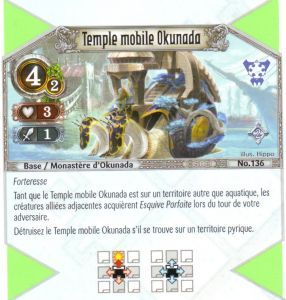 136 - Rare - Temple mobile Okunada [Biolith Rebellion 2 - Cartes The Eye of judgment]