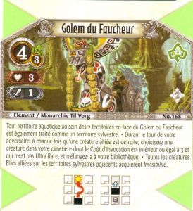 168 - Peu Commune - Golem du Faucheur [Biolith Rebellion 2 - Cartes The Eye of judgment]