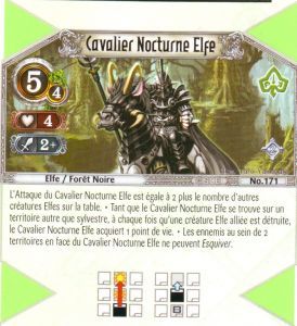 171 - Rare - Cavalier Nocturne Elfe [Biolith Rebellion 2 - Cartes The Eye of judgment]