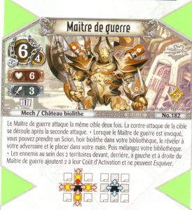 182 - Rarissime - Ma�tre de guerre [Biolith Rebellion 2 - Cartes The Eye of judgment]