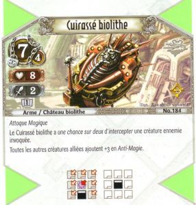 184 - Rarissime - Cuirass� biolithe [Biolith Rebellion 2 - Cartes The Eye of judgment]