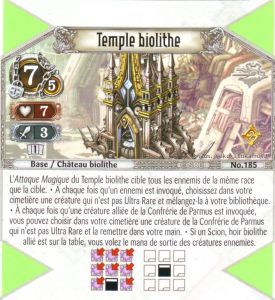 185 - Rarissime - Temple biolithe [Biolith Rebellion 2 - Cartes The Eye of judgment]