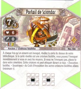 186 - Rarissime - Portail de Sciondar [Biolith Rebellion 2 - Cartes The Eye of judgment]