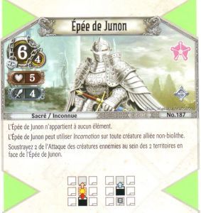 187 - Rare - Ep�e de Junon [Biolith Rebellion 2 - Cartes The Eye of judgment]