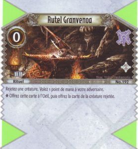 192 - Peu Commune - Autel Granvenoa [Biolith Rebellion 2 - Cartes The Eye of judgment]