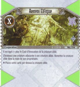 194 - Rare - Renvoi Elfique [Biolith Rebellion 2 - Cartes The Eye of judgment]