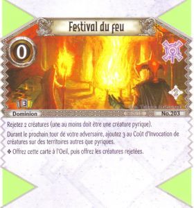203 - Peu Commune - Festival du feu [Biolith Rebellion 2 - Cartes The Eye of judgment]