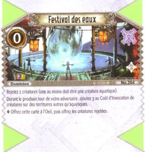 204 - Peu Commune - Festival du eaux [Biolith Rebellion 2 - Cartes The Eye of judgment]