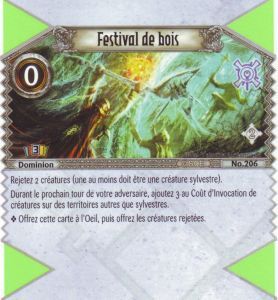 206 - Peu Commune - Festival de bois [Biolith Rebellion 2 - Cartes The Eye of judgment]