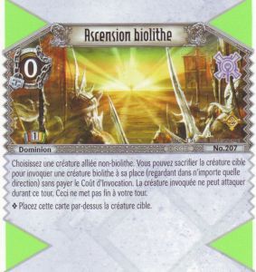 207 - Rarissime - Ascension biolithe [Biolith Rebellion 2 - Cartes The Eye of judgment]