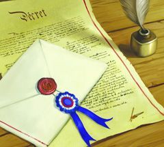 096 - French Royal Decree (Treasure) [Pirates of Fire and Steel]