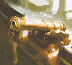 098 - Deck Cannon (Treasure) [Pirates of Fire and Steel]