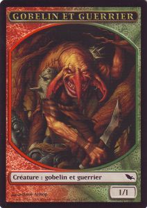 Token Officiel Magic: Gobelin et Guerrier ( Symbole Sombrelande)