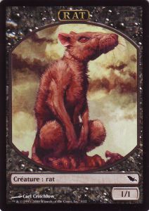 Token Officiel Magic: Rat ( Symbole Sombrelande)