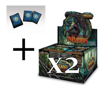 WoW TCG - Lot de 2 Boites de 24 boosters la Traque d'Illidan + 1x Deck Protectors WoW (en Fran�ais)