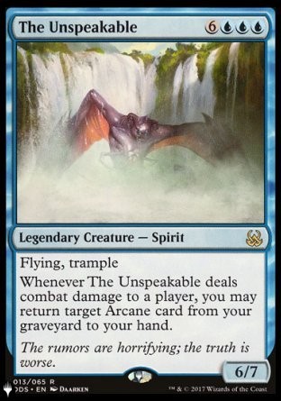 The Unspeakable — Near Mint