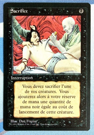 Sacrifice — Excellent +