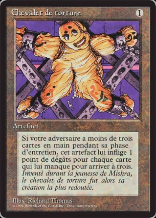 Chevalet de torture — Played