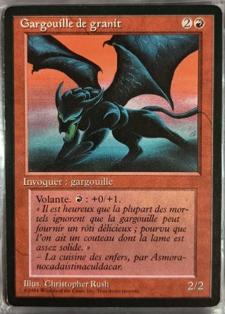 Gargouille de granit — Played