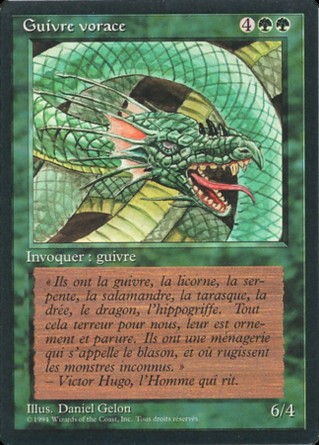 Guivre vorace — Excellent