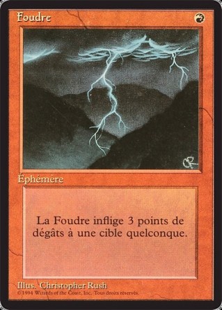 Foudre — Played