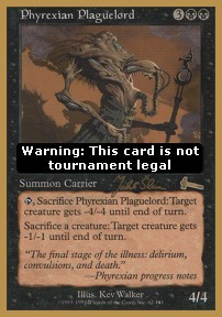 Seigneur de la peste phyrexian — Near Mint