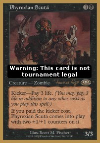 Scouta phyrexian — Played