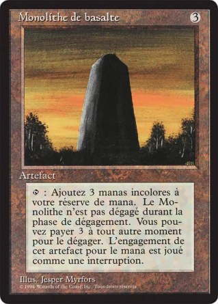 Monolithe de basalte — Near Mint