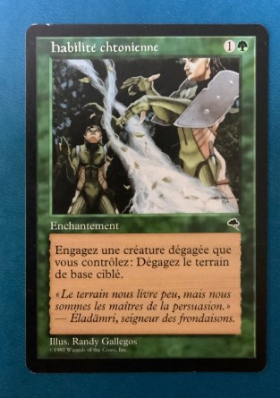 Habilité chtonienne — Excellent