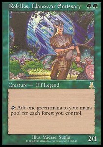Rofellos, Émissaire de Llanowar — Poor